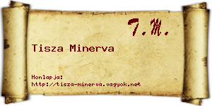 Tisza Minerva névjegykártya